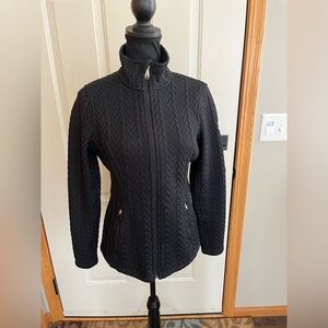 Women’s Spyder major cable knit Stryke  full zip lined sweater jacket. Medium.